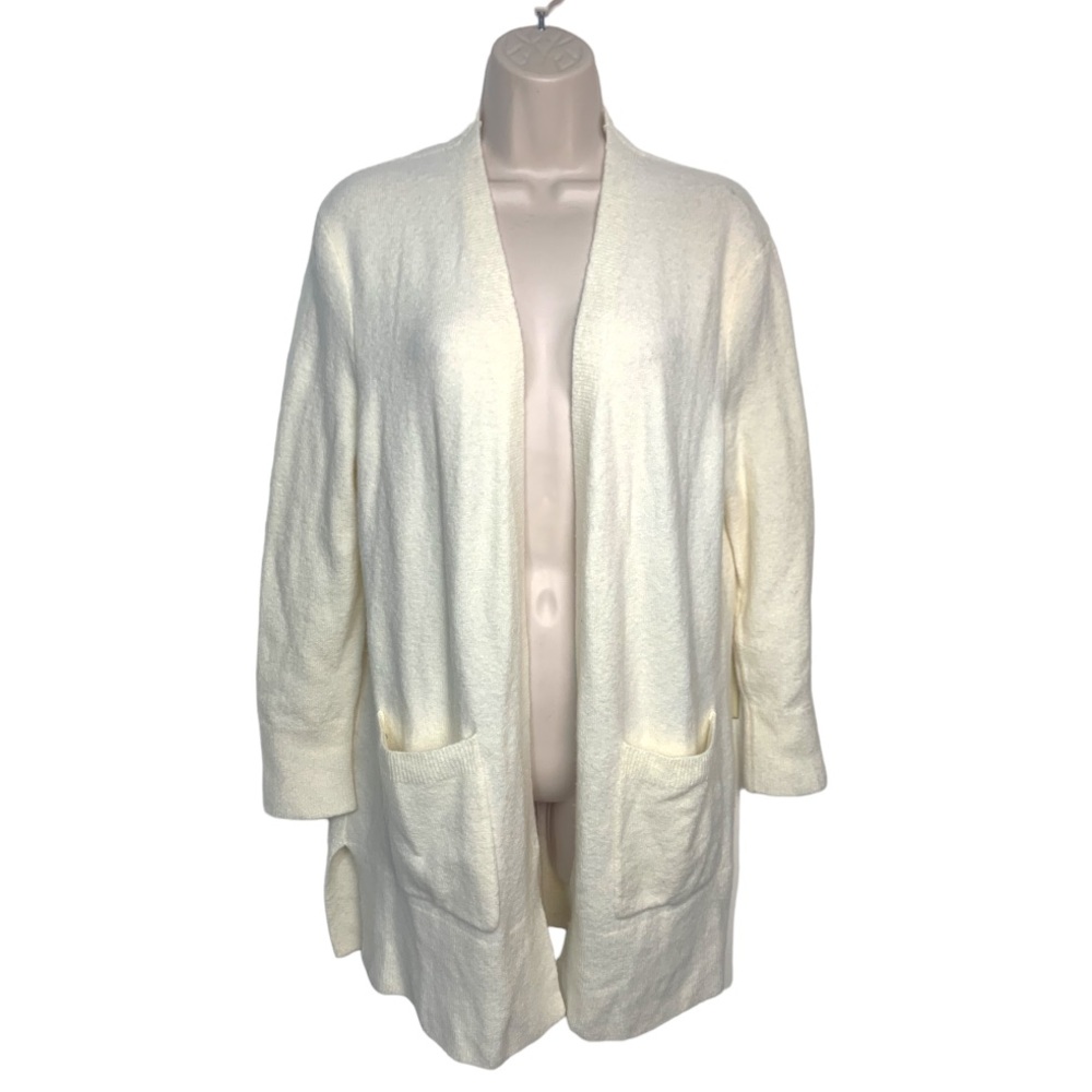 Madewell Ryder Alpaca Wool blend longline open cardigan with pockets sz S NWT